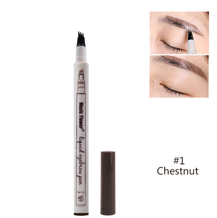 Waterproof Natural Eyebrow Pen Four-claw Eye Brow Tint Fork Tip Eyebrow Tattoo Pencil - My Store