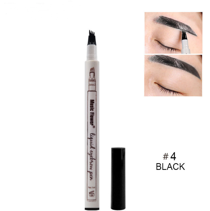 Waterproof Natural Eyebrow Pen Four-claw Eye Brow Tint Fork Tip Eyebrow Tattoo Pencil - My Store