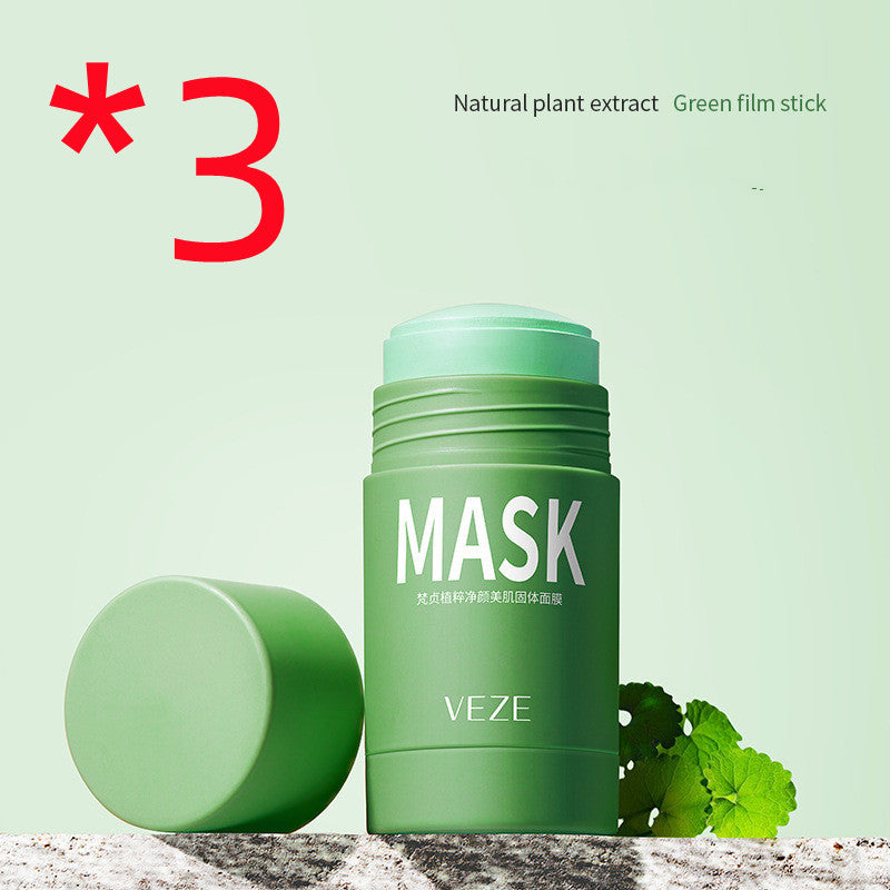 Solid Cleansing Mask Oil Control Shrink Pores To Blackheads Cleansing Green Tea Solid Mask Mud Eggplant Mud Mask - My Store