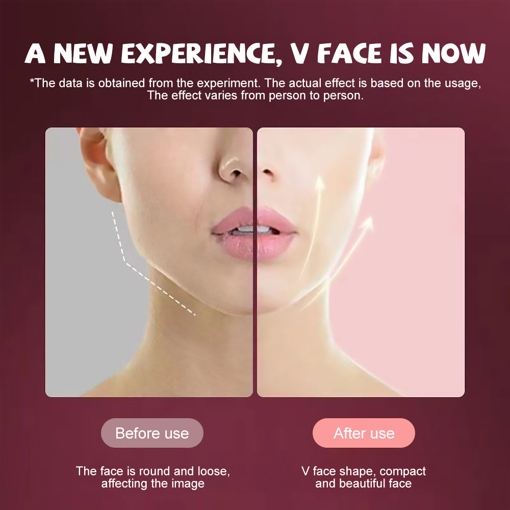 Microcurrent Face Massager EMS LED Photon Therapy V Shape Slimming Reduce Double Chin Remover Wrinkle Facial Lifting Device - My Store