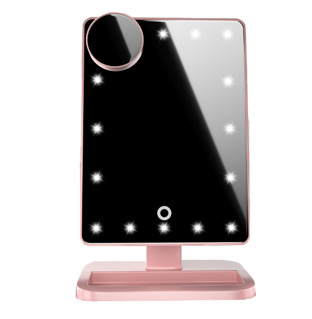 Touch Screen Makeup Mirror With 20 LED Light Bluetooth Music Speaker 10X Magnifying Mirrors Lights - My Store