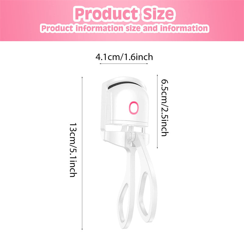 Heated Eyelash Curler Electric Temperature Control Mini Eyelash Curler Electric Portable Charging - My Store