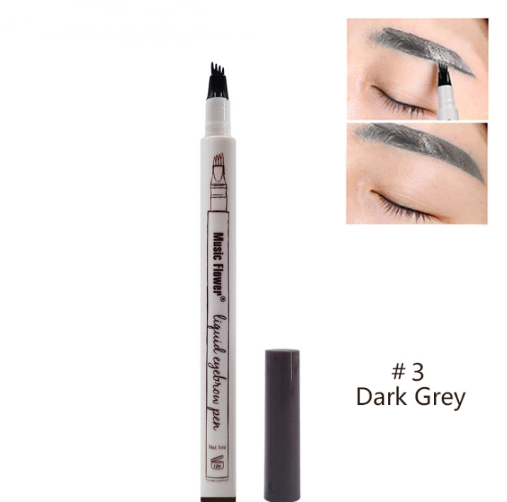 Waterproof Natural Eyebrow Pen Four-claw Eye Brow Tint Fork Tip Eyebrow Tattoo Pencil - My Store