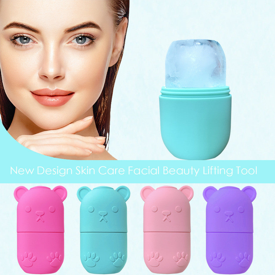 Ice Face Roller Ice Face Mould Ice Holder For Face Ice Stick Beauty Facial Icing Roller Skin Care Silicone Face Ice Cube Icing Tool Ice Sphere For Brighten Remove Lines - My Store